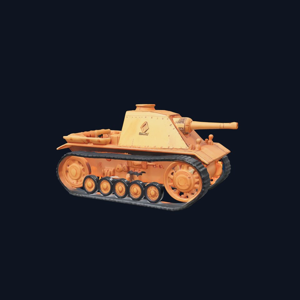 Desert Camouflage Tank model pack